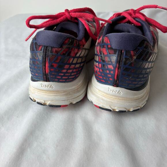 Brooks Launch 3 Running Training Sneakers Shoes Women’s 8 Athletic READ Blue Red - Picture 5 of 15
